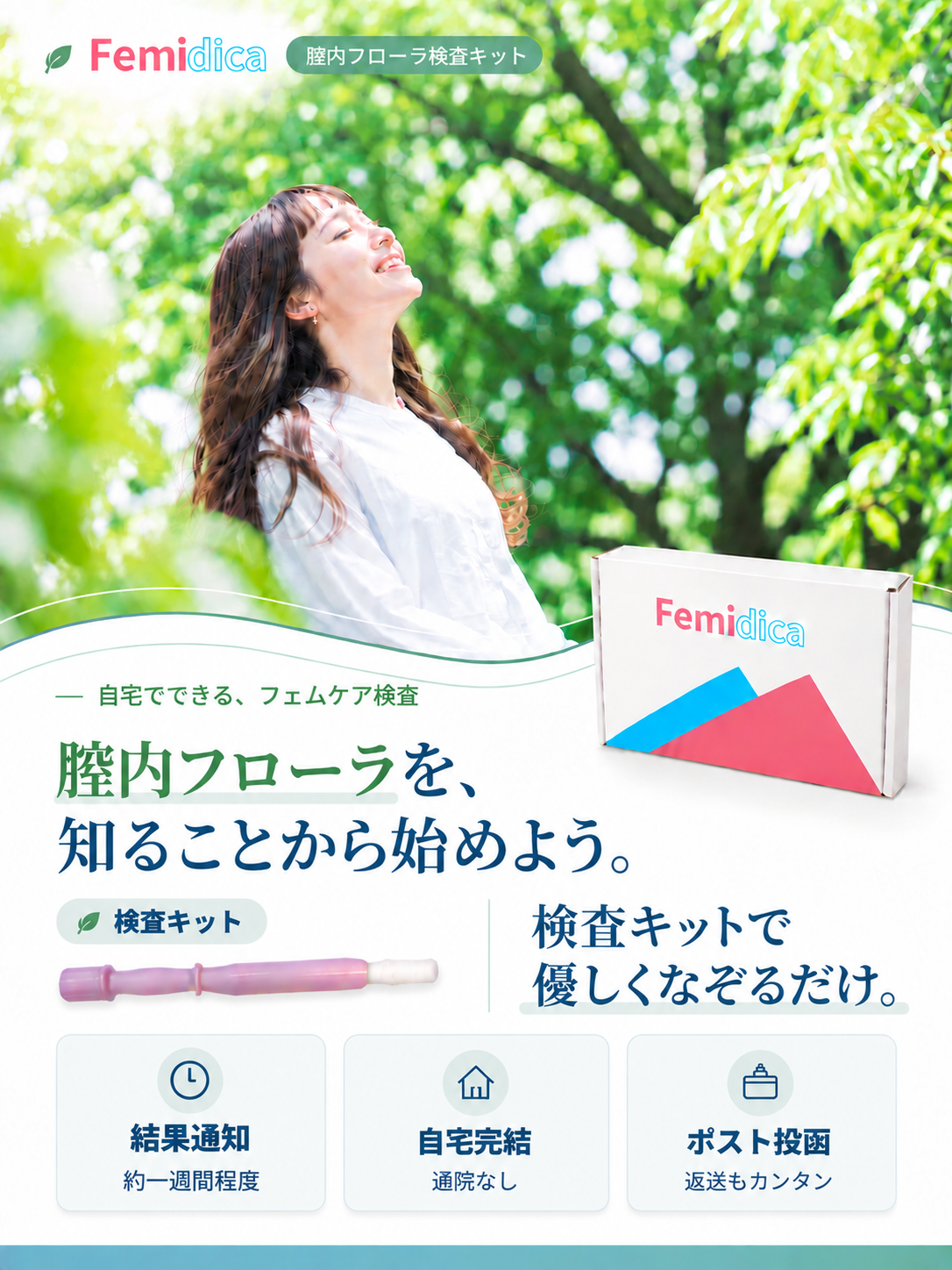 フェミディカ 膣内フローラ検査キット